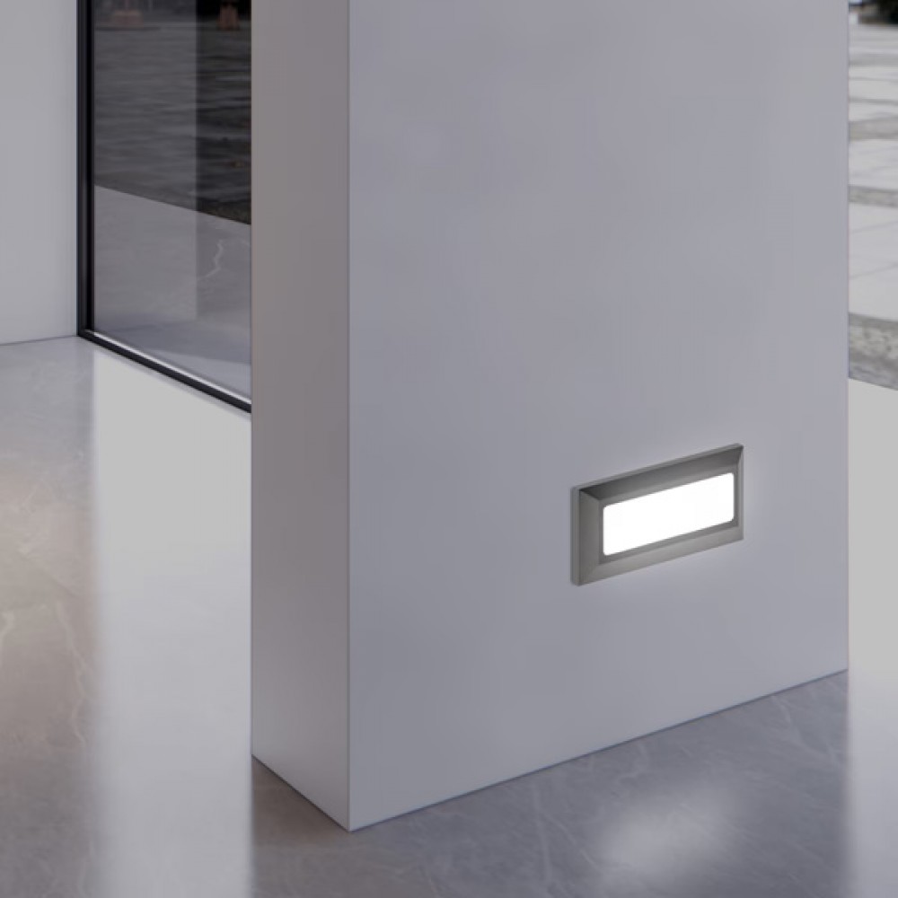 Φωτιστικό τοίχου "ARTE ILLUMINA" LED 4W/IP65/230V/3CCT σε χρώμα γραφίτη 23x8