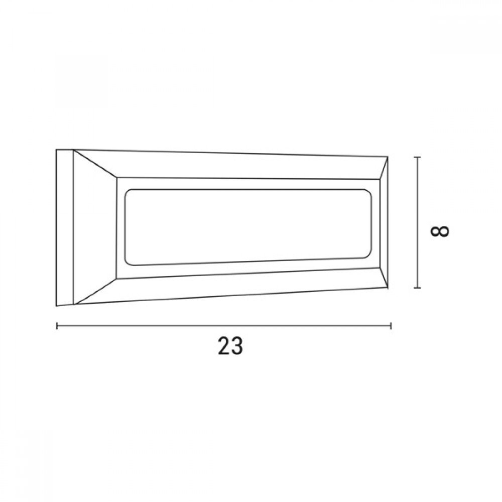 Φωτιστικό τοίχου "ARTE ILLUMINA" LED 4W/IP65/230V/3CCT σε χρώμα γραφίτη 23x8