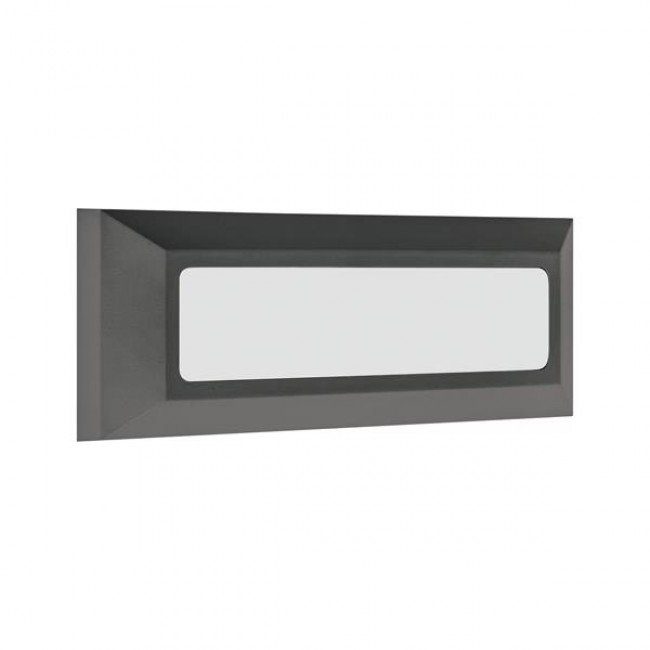 Φωτιστικό τοίχου "ARTE ILLUMINA" LED 4W/IP65/230V/3CCT σε χρώμα γραφίτη 23x8