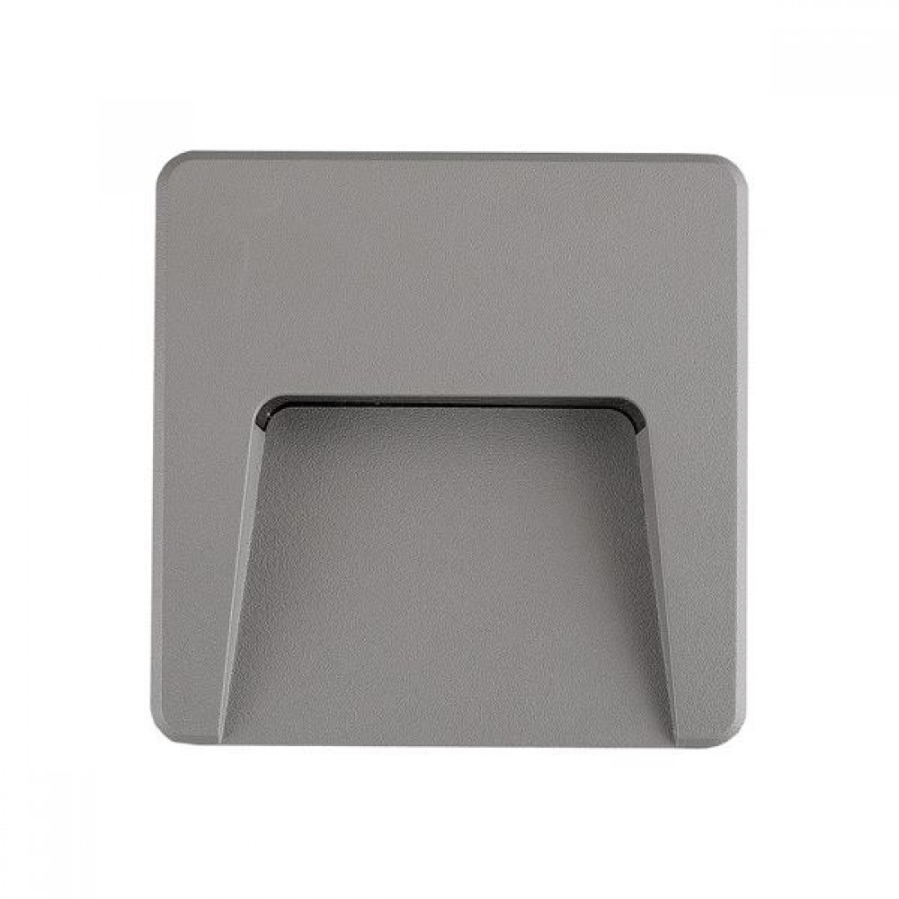 Φωτιστικό τοίχου από πλαστικό/ABS σε γκρι χρώμα SLIM LED 3W/IP65/230V/3CCT 12x12