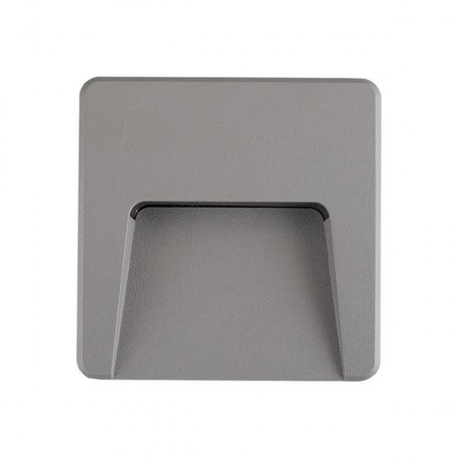 Φωτιστικό τοίχου από πλαστικό/ABS σε γκρι χρώμα SLIM LED 3W/IP65/230V/3CCT 12x12