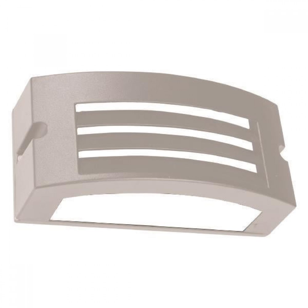 Απλίκα οβάλ από αλουμίνιο/πλαστικό σε λευκό χρώμα LED/E27/10W/IP54 22x9.9x10