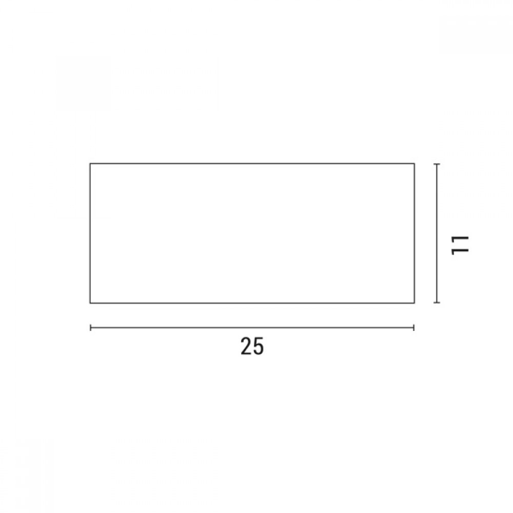 Απλίκα από αλουμίνιο/πλαστικό σε μαύρο χρώμα 18W/1XΕ27/IP54 25x11x11
