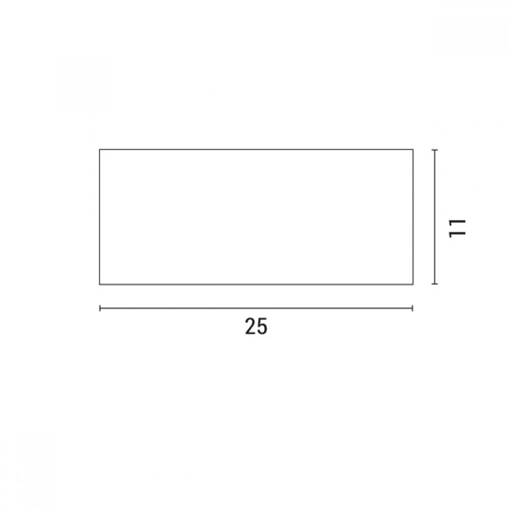 Απλίκα από αλουμίνιο/πλαστικό σε χρώμα γραφίτη 18W/1XΕ27/IP54 25x11x11