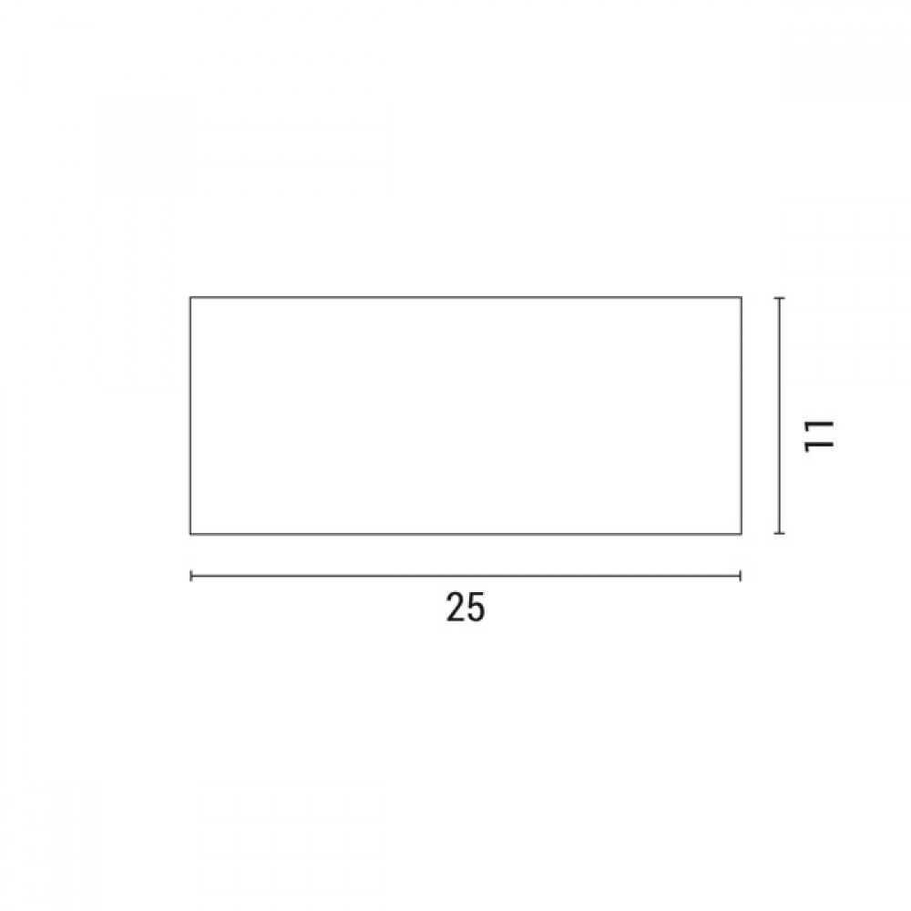 Απλίκα από αλουμίνιο/πλαστικό σε λευκό χρώμα 18W/1XΕ27/IP54 25x11x11