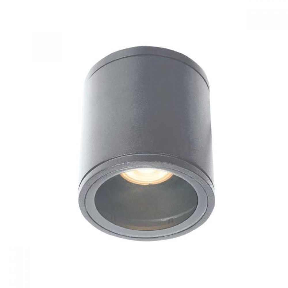 Σποτ κήπου από αλουμίνιο σε γκρι χρώμα GU10/7W/IP65 Φ90x10