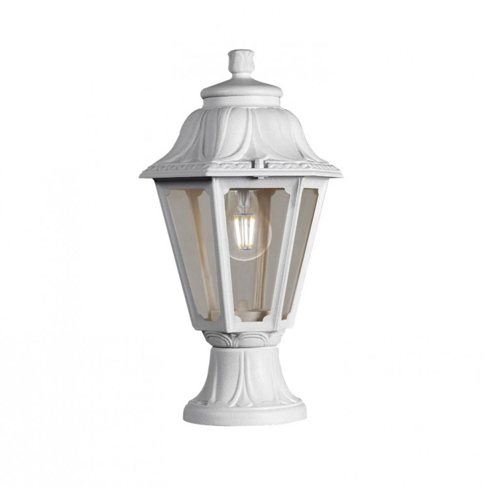 Kολωνάκι δαπέδου "FUMAGALLI MIKROLOT " απο ρητίνη σε λευκό χρώμα E27/IP55 22x38.5