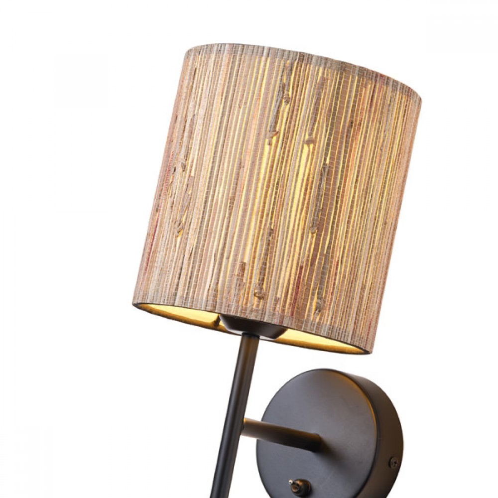 Απλίκα τοίχου "ARTE ILLUMINA AENON" από πάμπας σε μπεζ χρώμα 18x27