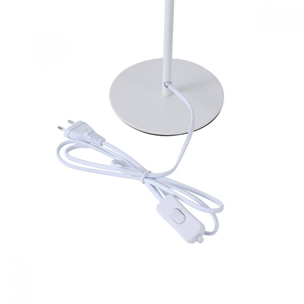 Φωτιστικό επιτραπέζιο "ARTE ILLUMINA ISLA" από μέταλλο/ύφασμα σε μπεζ/λευκό χρώμα Φ26X46