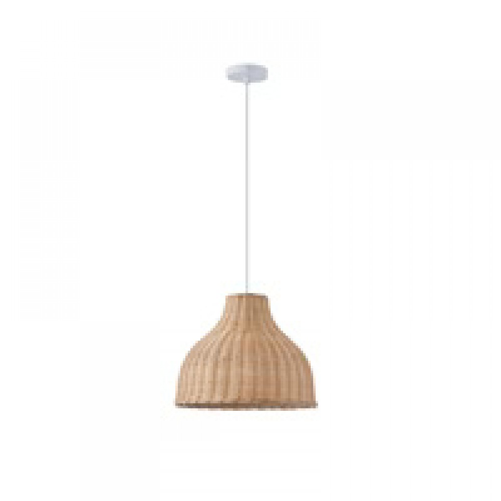 Φωτιστικό μονόφωτο "ARTE ILLUMINA COASTAL" από μπαμπού σε μπεζ χρώμα Φ33x144