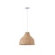 Φωτιστικό μονόφωτο "ARTE ILLUMINA COASTAL" από μπαμπού σε μπεζ χρώμα Φ33x144