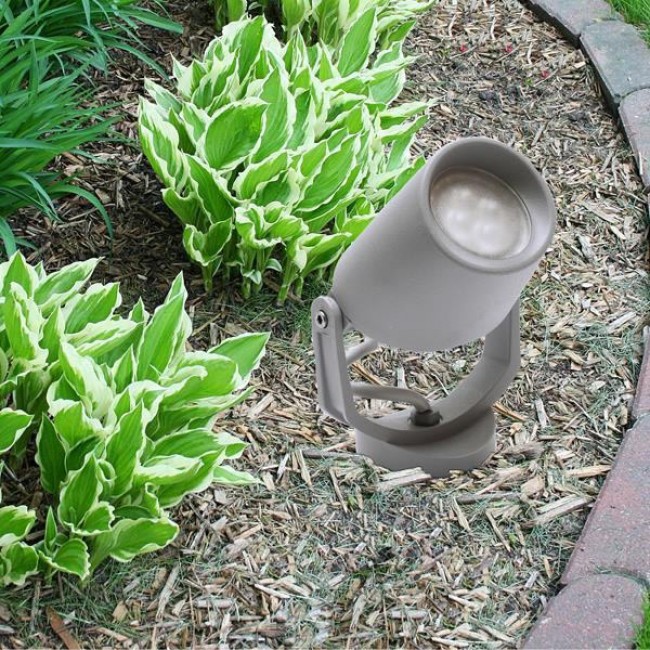 Φωτιστικό καρφί "FUMAGALLI MINITOMMY EL SPIKE" σε γκρι χρώμα 3,5W GU10/2CCT/IP66 31x12.2x13.5