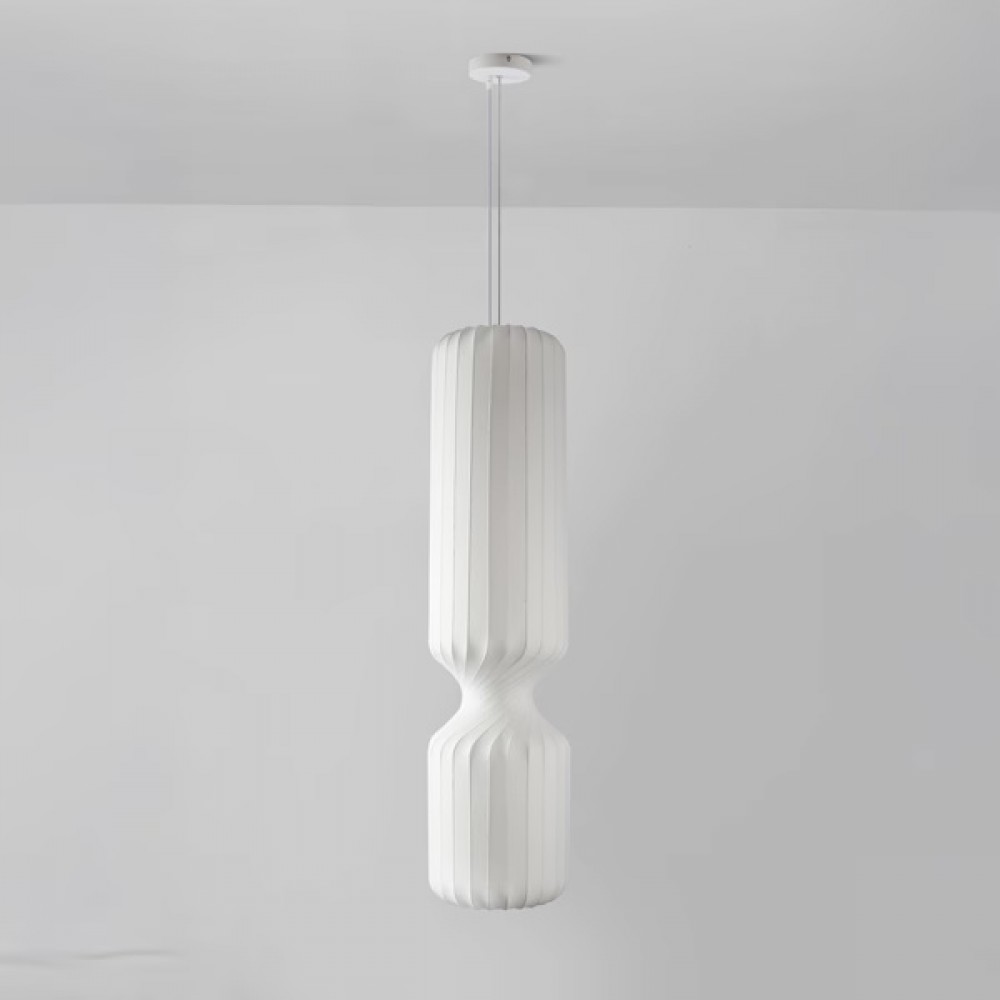 Φωτιστικό μονόφωτο "ARTE ILLUMINA NEONIS" από ύφασμα/μέταλλο σε λευκό χρώμα 25x200