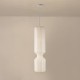 Φωτιστικό μονόφωτο "ARTE ILLUMINA NEONIS" από ύφασμα/μέταλλο σε λευκό χρώμα 25x200