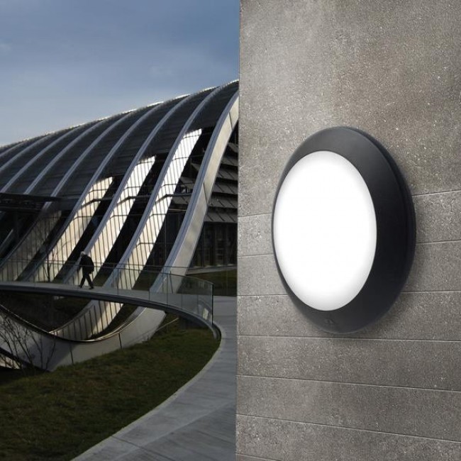 Απλίκα "FUMAGALLI BERTA" από ρητίνη σε μαύρο χρώμα E27/IP66 Φ27,5x27.5