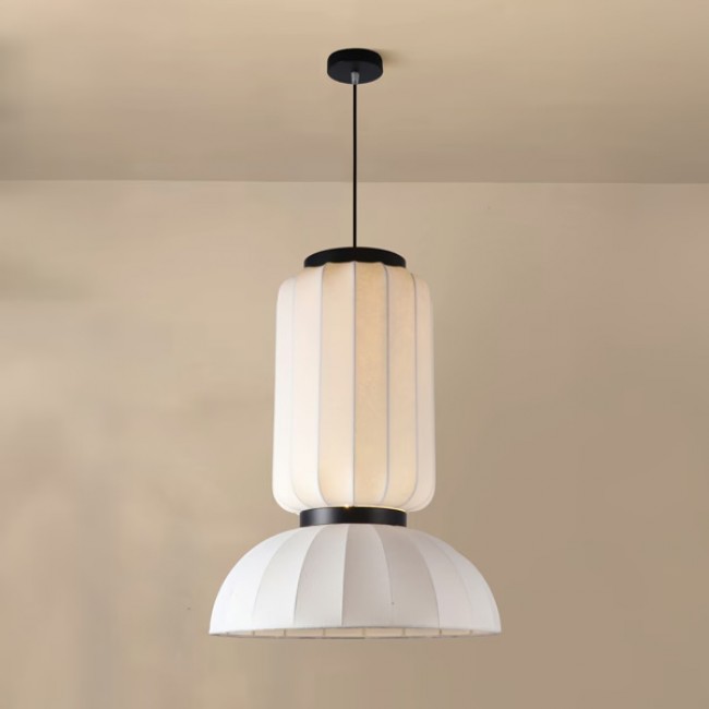 Φωτιστικό μονόφωτο "ARTE ILLUMINA LICHNOS" από μέταλλο σε λευκό χρώμα Φ46x68