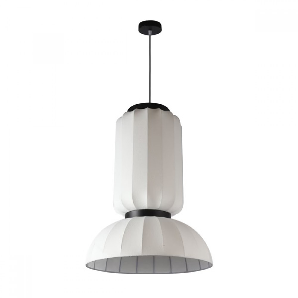 Φωτιστικό μονόφωτο "ARTE ILLUMINA LICHNOS" από μέταλλο σε λευκό χρώμα Φ46x68