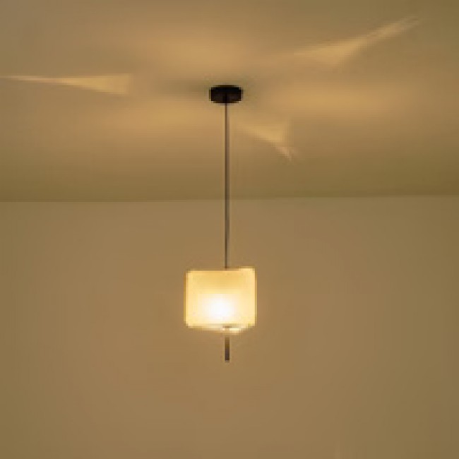 Φωτιστικό μονόφωτο "ARTE ILLUMINA TOSCANY" από ύφασμα σε μπεζ χρώμα Φ25x90