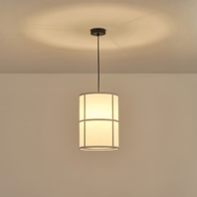 Φωτιστικό μονόφωτο κρεμαστό "ARTE ILLUMINA ERA" από ύφασμα σε μαύρο χρώμα 25x118