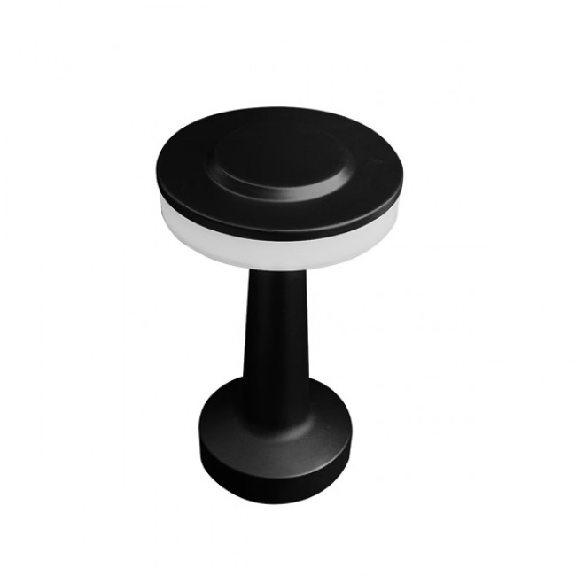 Πορτατίφ αφής  "ARTE ILLUMINA TWILIGHT" από μέταλλο/πλαστικό σε μαύρο χρώμα Φ125x205