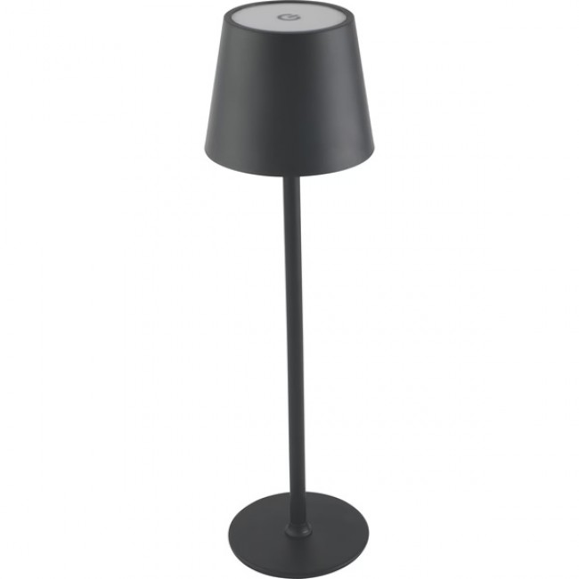 Πορτατίφ αφής επαναφορτιζόμενο "ARTE ILLUMINA CHROMA" από μέταλλο σε μαύρο χρώμα 11x11x35