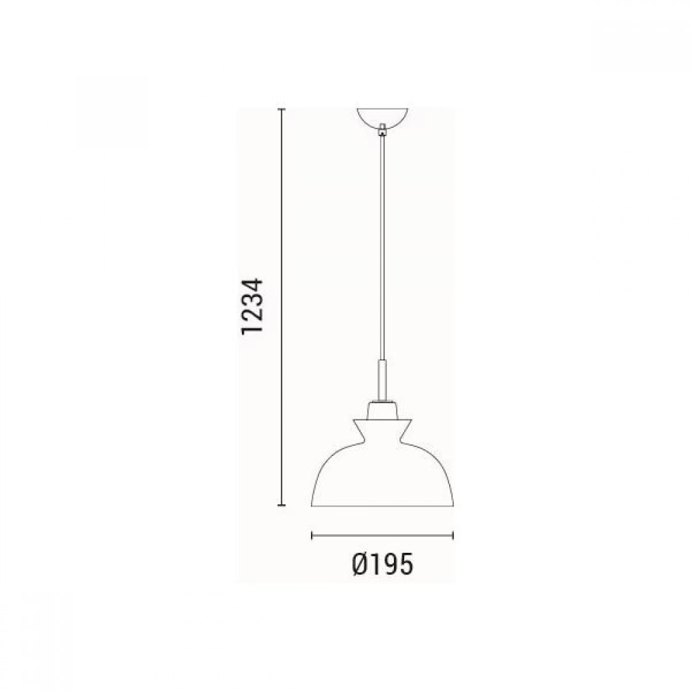 Φωτιστικό μονόφωτο "ARTE ILLUMINA DIGNITY" από μέταλλο/ξύλο σε λευκό χρώμα Φ28x123,4