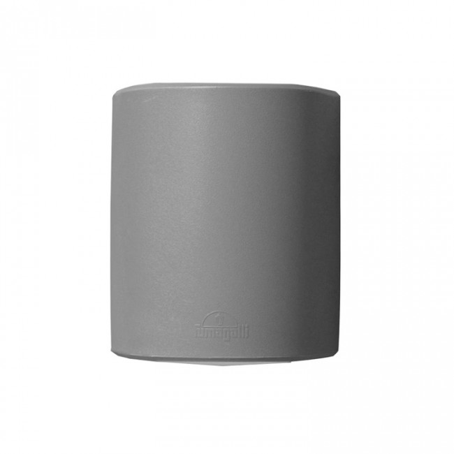 Απλίκα "FUMAGALLI MARTA 160 1L" από ρητίνη σε γκρι χρώμα E27/IP55 19,2x16.4