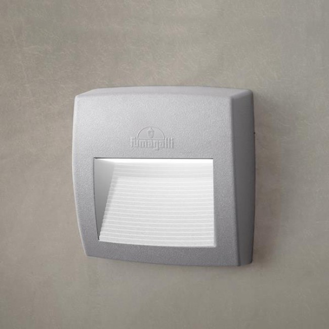 Απλίκα "FUMAGALLI LORENZA 150" από ρητίνη σε γκρι χρώμα R7S LED 3,5W/CCT/IP55 25x10