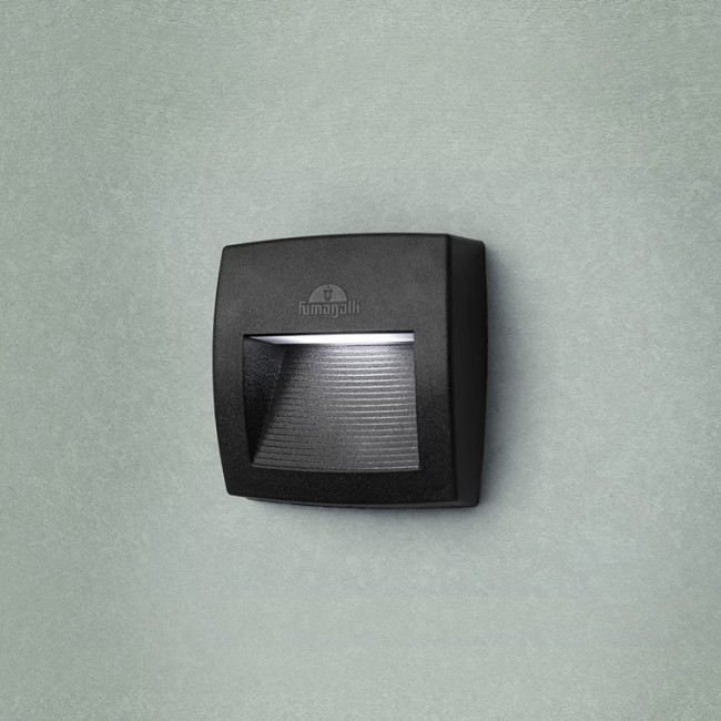 Απλίκα "FUMAGALLI LORENZA 150" από ρητίνη σε μαύρο χρώμα R7S LED 3,5W/CCT/IP55 25x10
