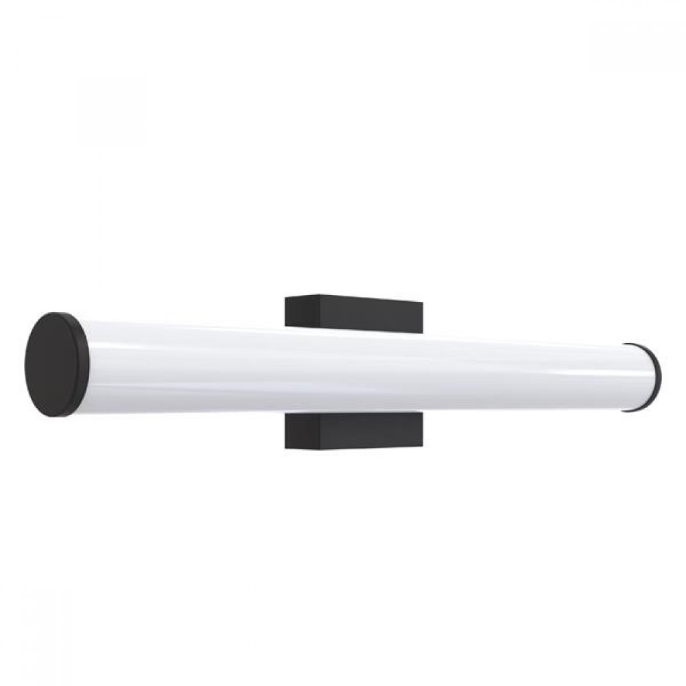 Απλίκα μπάνιου οβάλ "ARTE ILLUMINA PALΜ" από πλαστικό/μέταλλο σε μαύρο χρώμα 600x116x102