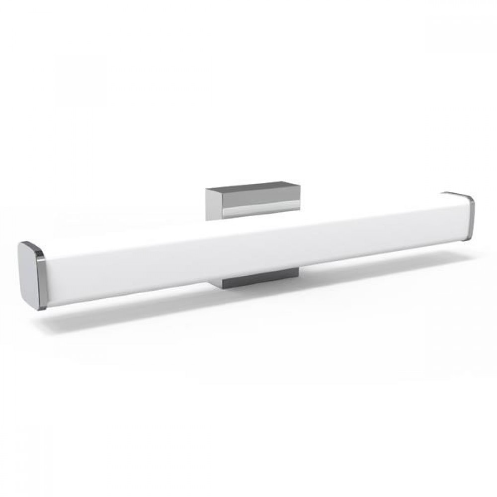 Απλίκα μπάνιου "ARTE ILLUMINA PALΜ" από μέταλλο/πλαστικό σε ασημί χρώμα 600X102