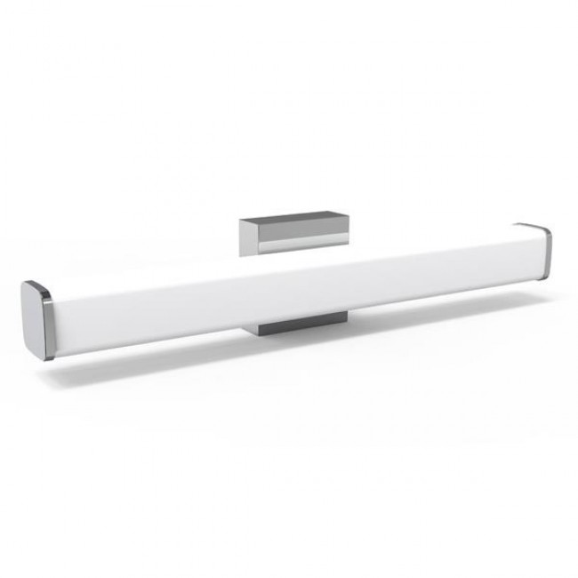 Απλίκα μπάνιου "ARTE ILLUMINA PALΜ" από μέταλλο/πλαστικό σε ασημί χρώμα 600X102