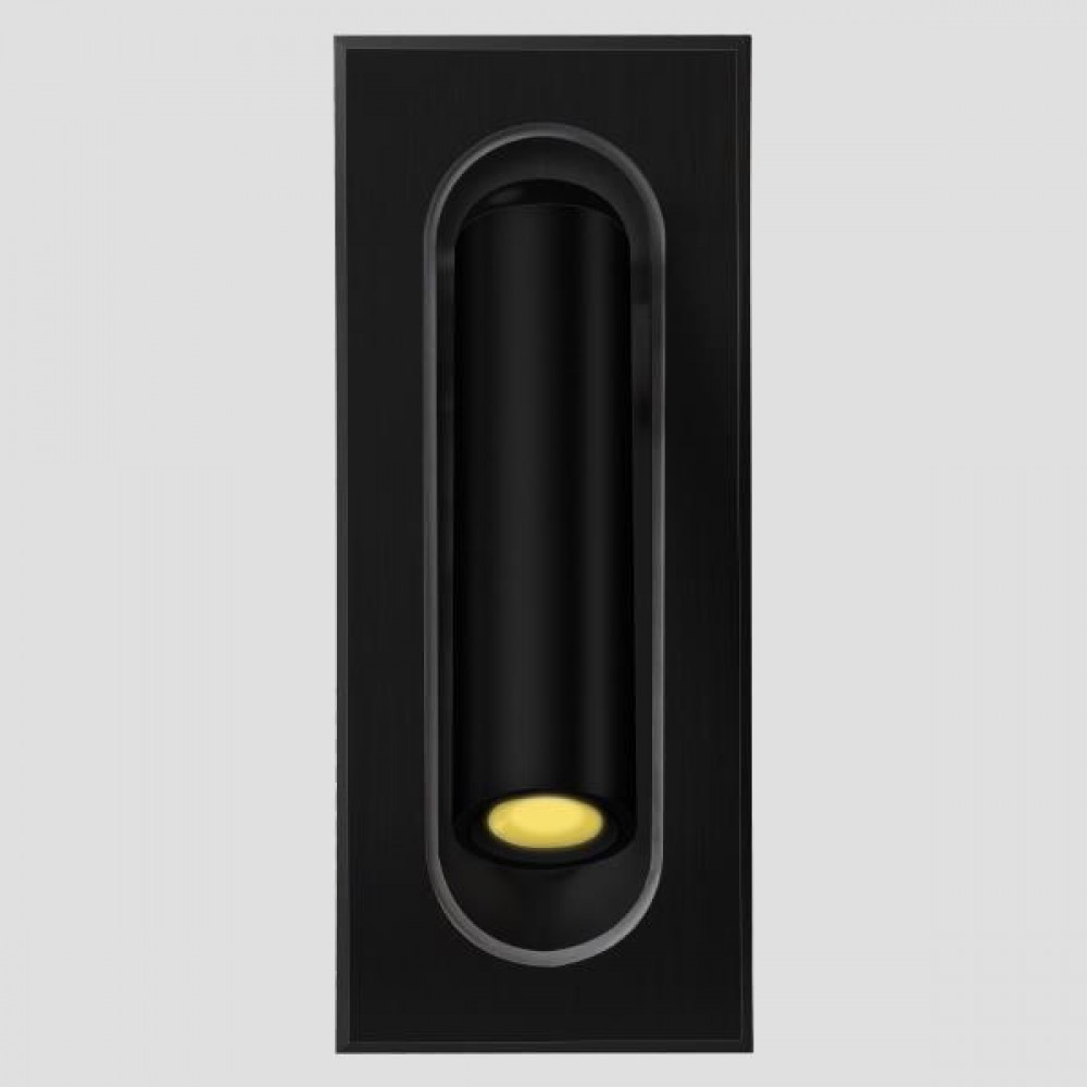 Απλίκα τοίχου χωνευτή "ARTE ILLUMINA" led από αλουμίνιο σε μαύρο χρώμα