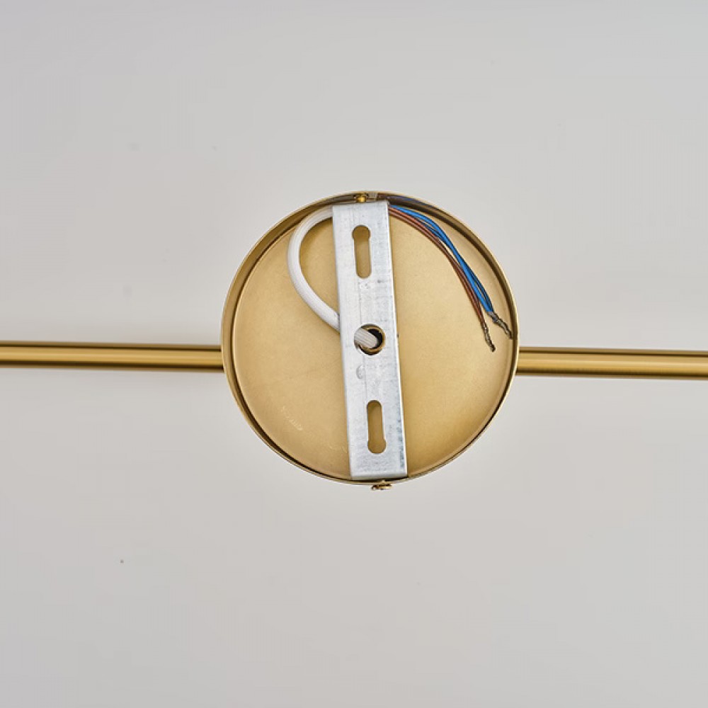 Απλίκα τοίχου "ARTE ILLUMINA STAGONA" από μέταλλο/γυαλί σε χρυσό/διάφανο χρώμα 100x165x800