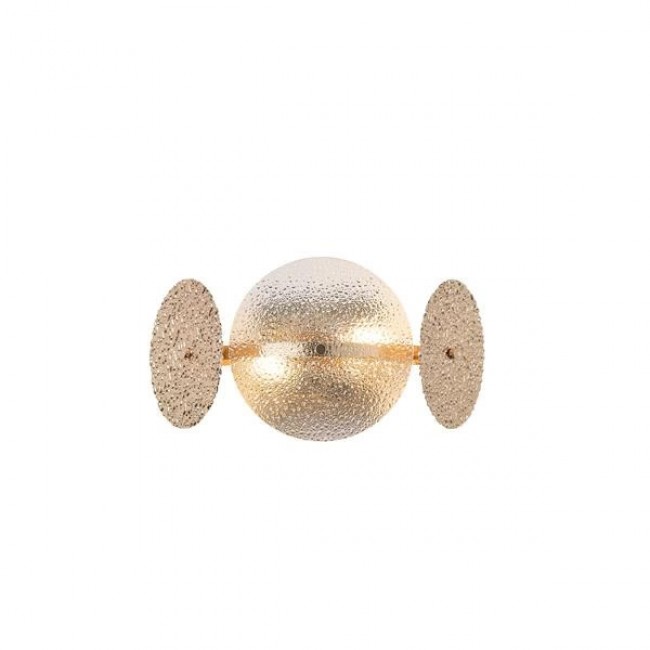 Απλίκα τοίχου "ARTE ILLUMINA GLOW" από μέταλλο/γυαλί σε χρυσό χρώμα 330X160X180