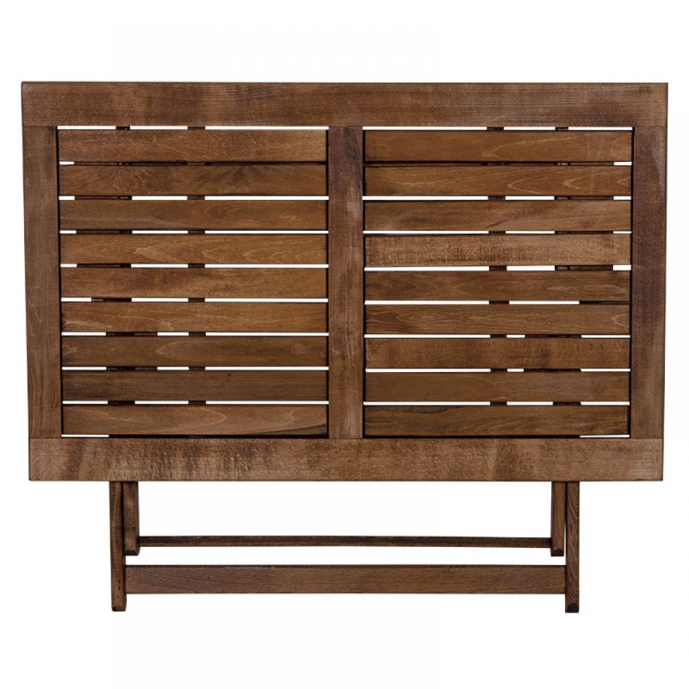 Τραπέζι πτυσσόμενο "SUNSET" από μασίφ ξύλο οξιάς σε χρώμα καρυδί εμποτισμού 140x80x75