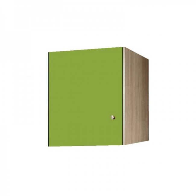 Πατάρι ντουλάπας μονόφυλλο σε χρώμα δρυς-λαχανί 48x50x60