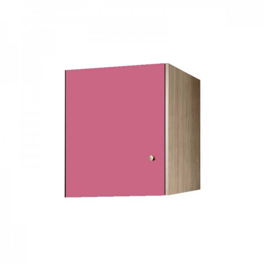 Πατάρι ντουλάπας μονόφυλλο σε χρώμα δρυς-ροζ 48x50x60