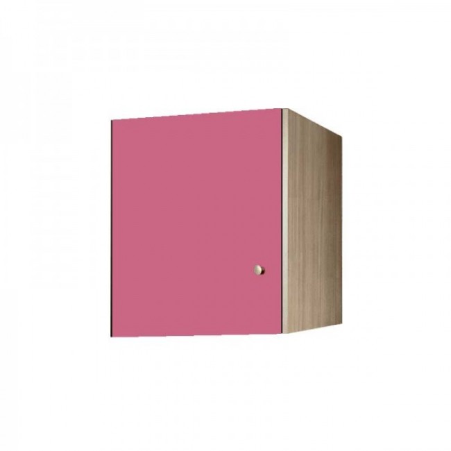 Πατάρι ντουλάπας μονόφυλλο σε χρώμα δρυς-ροζ 48x50x60