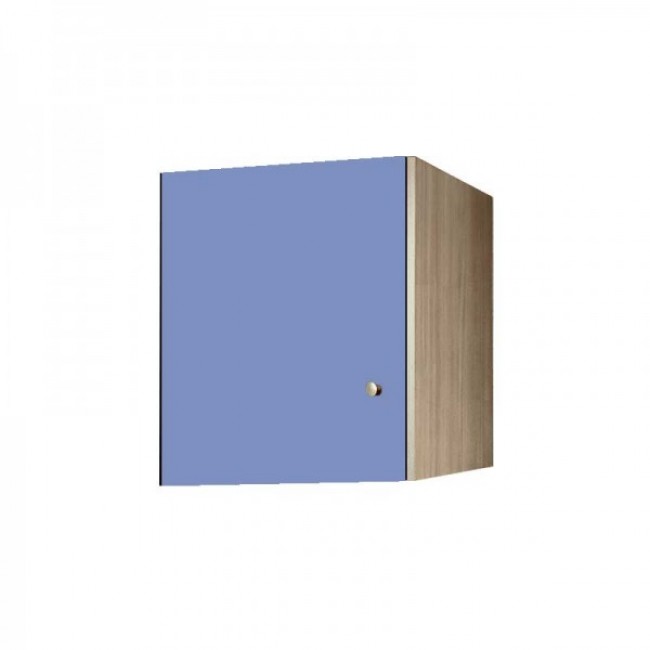 Πατάρι ντουλάπας μονόφυλλο σε χρώμα δρυς-σιελ 48x50x60