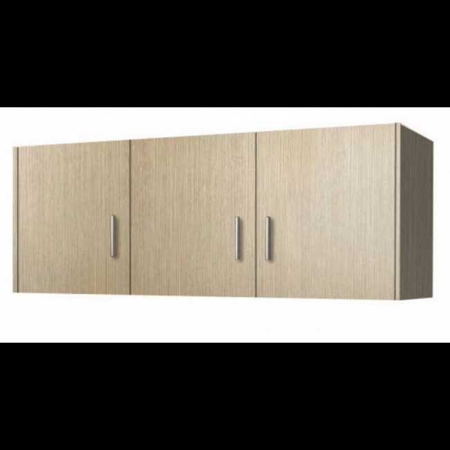 Πατάρι ντουλάπας τρίφυλλο σε χρώμα δρυς 110x50x60