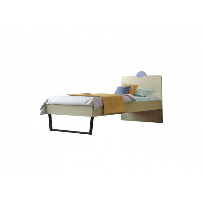 Παιδικό κρεβάτι "ΑΝΑΤΟΛΗ" ημίδιπλο σε χρώμα δρυς-σιελ 110x190