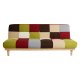 Καναπές-κρεβάτι "LEONARD" υφασμάτονος πολύχρωμος 187x80x74