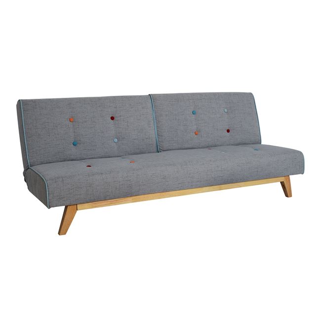Καναπές-κρεβάτι "CITY" τριθέσιος σε χρώμα γκρι 185x78x75