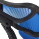 Πολυθρόνα εργασίας "AKHILA" από ύφασμα mesh/μέταλλο σε χρώμα μπλε/μαύρο 40,5x50,5x91,5