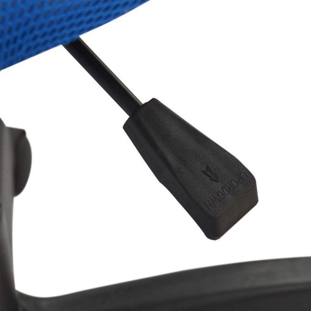 Πολυθρόνα εργασίας "AKHILA" από ύφασμα mesh/μέταλλο σε χρώμα μπλε/μαύρο 40,5x50,5x91,5