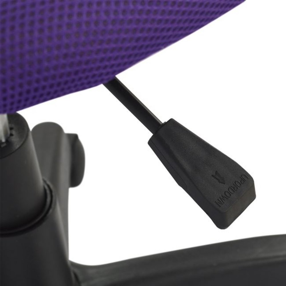 Πολυθρόνα εργασίας "AKHILA" από ύφασμα mesh/μέταλλο σε χρώμα μωβ/μαύρο 40,5x50,5x91,5