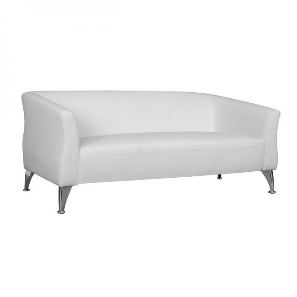 Καναπές "KIANA" τριθέσιος από pu σε λευκό χρώμα 180x75x71