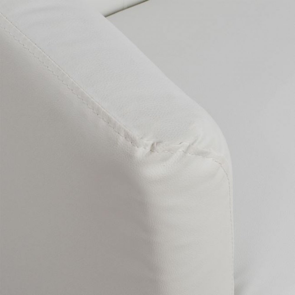 Καναπές "ΑΠΟΛΛΩΝ" διθέσιος σε χρώμα λευκό 124x61x77