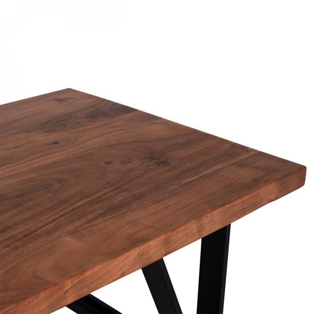 Τραπέζι σαλονιού "PALERMO" ξύλινο σε χρώμα μαύρο/φυσικό 118x60x40,5